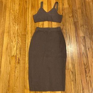 The Frankie Shop New Sweater Skirt Set M